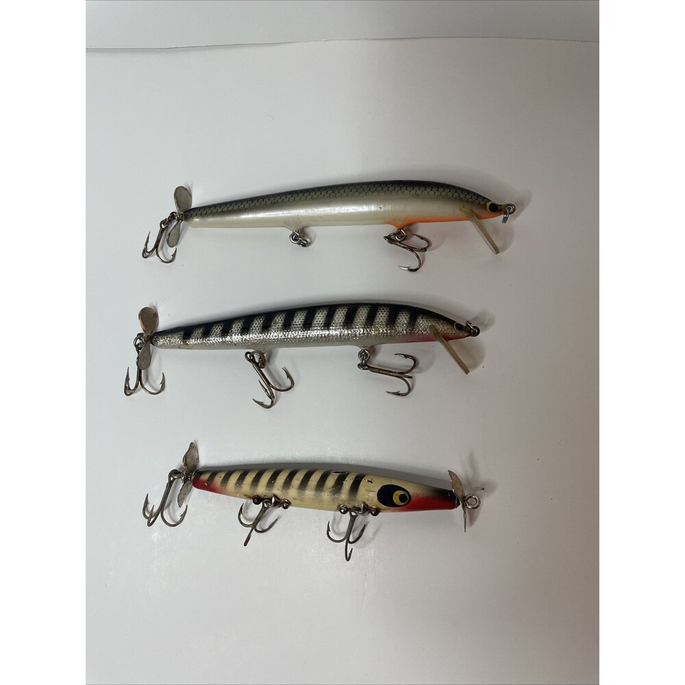 Vintage Lot Of 3 Fishing Lures 5” Minnow Spinners Smithwick - Picture 5 of 6